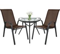 Ensemble Repas - Leobert - Island/Sofia - Marron - 89,5 X 71 X 7,5 Cm - 3 Pièces