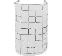 Ensemble rideau de douche - Barre de douche télescopique - Sans perçage - Réglable de 0,9 à 1,3 m - Acier inoxydable Ø2,2 cm - Rideau en polyester 2,4×1,8 m - Blanc