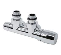 Ensemble robinet ILHINA équerre à droite chromé entraxe 50 mm tube cuivre Ø12/14 - THERMADOR KIRCDCCH