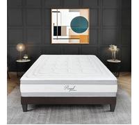 Ensemble Royal 5 Etoiles 140x190 cm Matelas Mousse + Sommier Bois