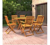 Maison Exclusive - Ensemble à manger de jardin 7 pcs Bois d'acacia massif