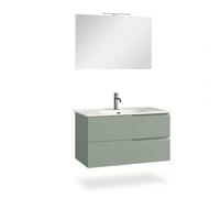 Ensemble salle de bain 4 pièces VENERE vert sauge 100cm