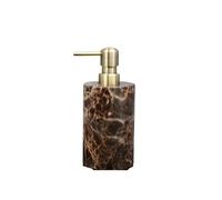 Ensemble Salle De Bain Accessoires De Salle Bain, Marbre Naturel Brun, L'ensemble Comprend Une Tasse, Un Porte-Savon, Plateau, Etc(Copper-A Bottle)