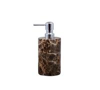 Ensemble Salle De Bain Accessoires De Salle Bain, Marbre Naturel Brun, L'ensemble Comprend Une Tasse, Un Porte-Savon, Plateau, Etc(Silver-D Bottle)