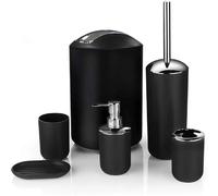 Ensemble Salle de Bain Moderne 4 ou 6 Pièces Noir