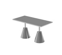 Ensemble salon avec fauteuil d'appoint et canapé modulable, table d'appoint en acier inoxydable brossé et métallique pour cafés et bars, mobilier de bistrot minimaliste