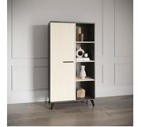 Ensemble salon - Banc TV, Table basse, Buffet haut - KENT - Chêne de fil / Sidewalk - DEMEYERE