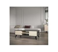 Ensemble salon - Banc TV, Table basse - KENT - Chêne de fil / Sidewalk - DEMEYERE