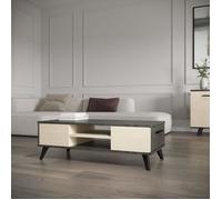 Ensemble salon - Banc TV, Table basse - KENT - Chêne de fil / Sidewalk - DEMEYERE