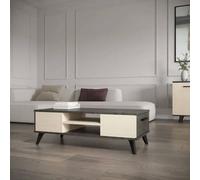 Ensemble salon - Banc TV, Table basse - KENT - Chêne de fil / Sidewalk - DEMEYERE