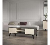 Ensemble salon - Banc TV, Table basse - KENT - Chêne de fil / Sidewalk - DEMEYERE