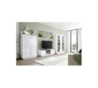 Ensemble Salon complet Finition Blanc Laqué Brillant Weiss - LYSIANE - ALTOBUY Blanc G