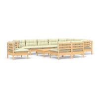 Salon de jardin modulable bois 8 personnes 11 pieces