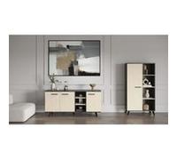 Ensemble salon Enfilade buffet haut table basse KENT Chene de fil Sidewalk DEMEYERE G
