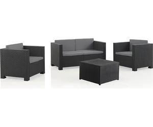 Ensemble Salon Jardin Diva Tropea Salon De Jardin Complet 4 Places En Graphite - Sp Berner