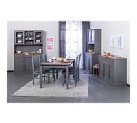 Ensemble Séjour Complet avec Table 160cm - MELINA - ALTOBUY Gris G