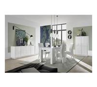 Ensemble Séjour complet Finition Blanc Laqué Brillant Weiss - LYSIANE -