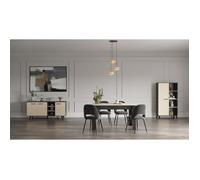 Ensemble séjour - Enfilade, Buffet haut, Table - KENT - Chêne de fil / Sidewalk - DEMEYERE