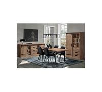 Ensemble Séjour Industriel Complet avec Table 200cm Piètement U - CEDRA -