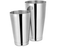 Ensemble shaker à cocktail en acier inoxydable de 630 ml et 840 ml, kit de mélangeur boissons professionnel pour bar, barman, fête à domicile et préparation boissons