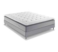 Ensemble Simmons 651 ressorts ensachés surmatelas intégré SW5 - 140x200 Blanc