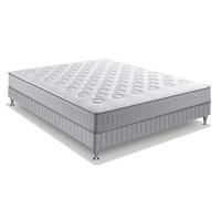 Ensemble matelas sommier 140 x 190 SIMMONS Hauteur 23 cm - Ressorts ensachés Sensoft - Fabriqué en France - SW1