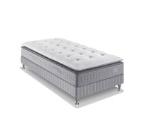 Ensemble simmons sw5 ressorts ensachés + surmatelas 90x200 Blanc