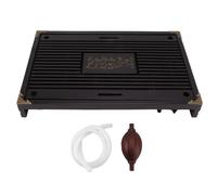 Ensemble simple de tiroirs pour plateau à thé en bois avec évacuation et stockage de l'eau, ensemble de table à thé Gongfu pour la maison, noir