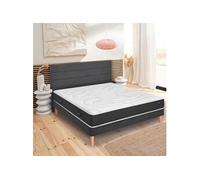 Ensemble sommier et matelas 100x190 cm mousse mi-ferme Ultimum