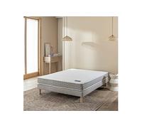 Ensemble sommier et matelas 130x190cm mousse HR ferme Absolu 2.0 Gris clair - Absolu 2.0