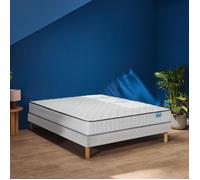 Ensemble sommier et matelas 140x190 cm ressorts ensachés ferme Merinos Well Bed