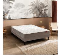 Ensemble sommier et matelas 140x190 cm ressorts ensachés très ferme Epeda Ailleurs