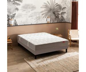 Ensemble sommier et matelas 140x190 cm ressorts ensachés très ferme Epeda Ailleurs