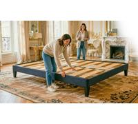 Ensemble sommier et matelas : Sommier seul / Anthracite / 140 x 190 cm