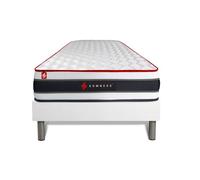 Ensemble sommier kit et matelas - SOMNESS - ENERGY - 90x200 cm - Ressorts ensachés & mémoire de forme - Soutien ferme