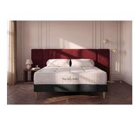 Ensemble matelas a memoire de forme maxi epaisseur Balmoral 140x190 sommier KIT noir