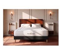 Ensemble sommier + matelas LANCASTER ressorts ensaches et memoire de forme 140x190