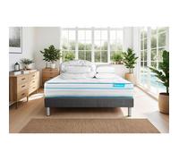 Pack BODYZONE+ 160x200 Ressorts ensaches, visco 5 zones Ultra epaisseur + Couette + 2 oreillers