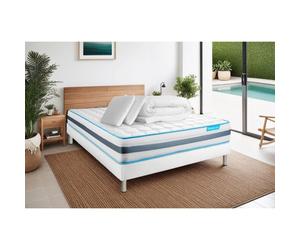 Ensemble sommier matelas 180x200 - BODYCARE - BodyFlex - Mémoire de forme - Ressorts ensachés - 26 cm