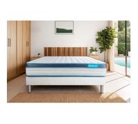Ensemble 180x200 matelas BodyFit à mémoire de forme + sommier kit gris G