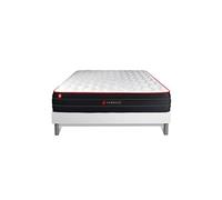 Ensemble sommier + matelas BOOST ressorts ensachés et mémoire de forme 160x200
