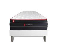 Ensemble sommier + matelas BOOST ressorts ensaches et memoire de forme 90x190