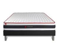 Ensemble sommier + matelas ENERGY ressorts ensachés et mémoire de forme 140x200 G
