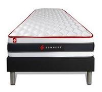 Ensemble sommier + matelas ENERGY ressorts ensachés et mémoire de forme 90x190 G