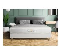 Ensemble sommier + matelas LANCASTER ressorts ensaches et memoire de forme 140x200