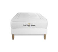 Ensemble sommier + matelas LANCASTER ressorts ensaches et memoire de forme 90x190