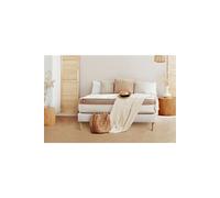 Ensemble sommier matelas LE COSY 200x200cm Mémoire de forme 7 zones de confort - Ep. 30cm + double sommiers Blanc