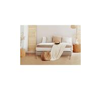 Ensemble sommier matelas LE COSY 90x190cm Mémoire de forme 7 zones de confort - Ep. 30cm + sommier Beige