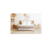 Ensemble sommier matelas LE DELICAT 90x190cm Ressorts ensachés + Mémoire de forme 5 zones de confort - Ep. 26cm + sommier Blanc