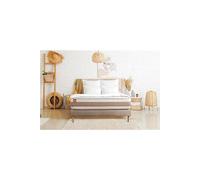 Ensemble sommier matelas LE DELICAT 90x200cm Ressorts ensachés + Mémoire de forme 5 zones de confort - Ep. 26cm + sommier Beige
